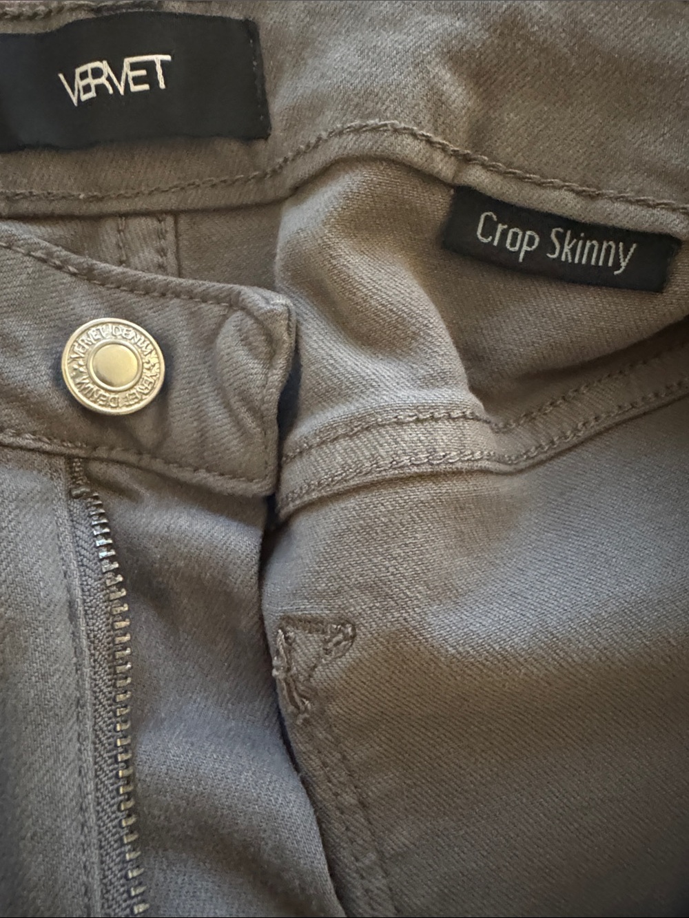 Leith Slim Straight Pants in Taupe - Picture 5 of 6